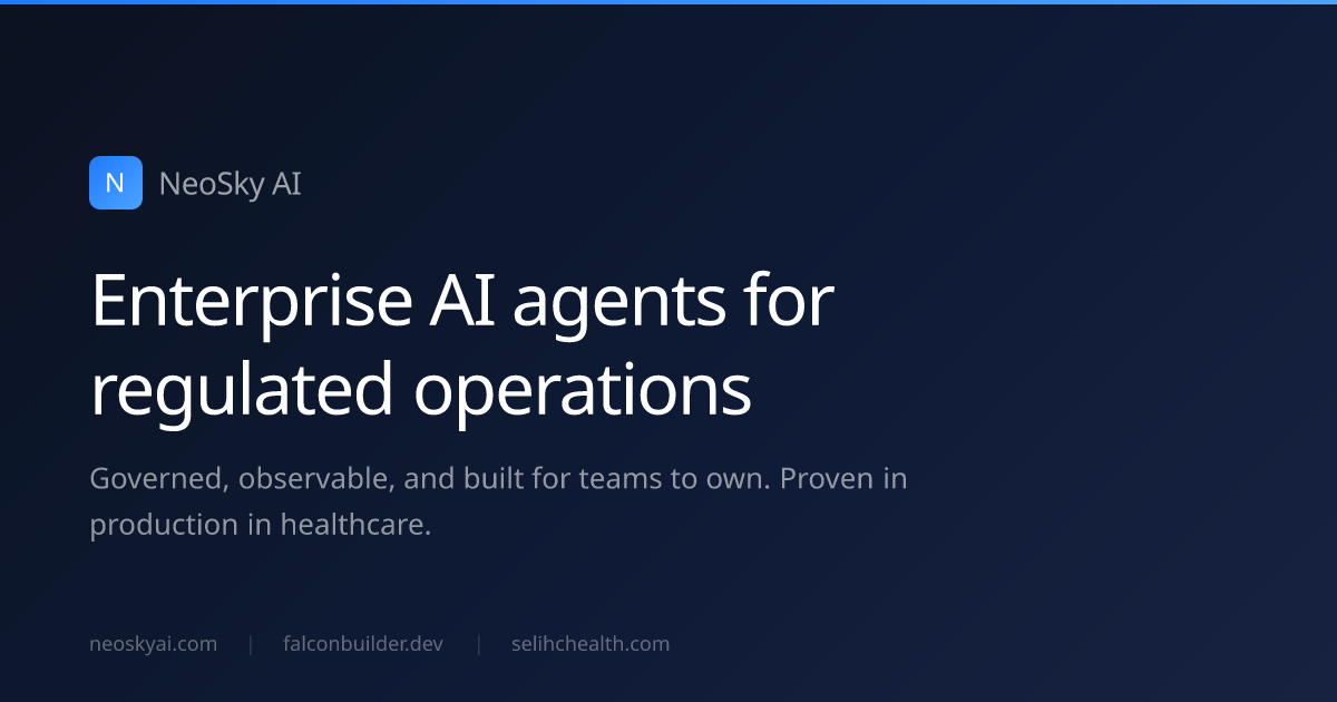 NeoSky AI — Enterprise AI Agents for Regulated Operations